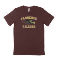 Florence Carlton Falcons Tri-Blend Unisex T-Shirt - Image 3